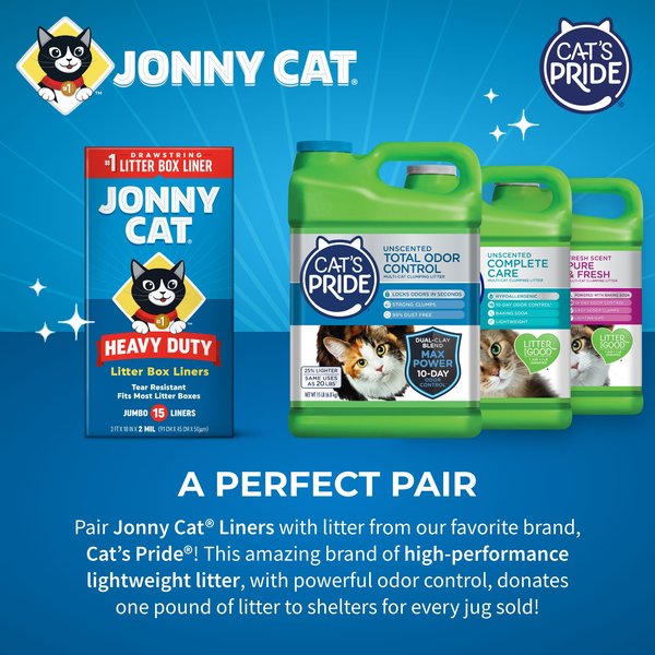 Show full view: Jonny Cat Heavy Duty Tear-Resistant Litter Box Liners, Jumbo, 15 count slide 7 of 12