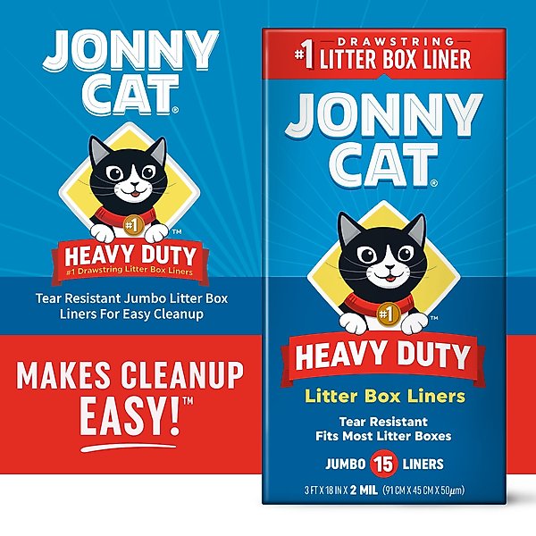 Show full view: Jonny Cat Heavy Duty Tear-Resistant Litter Box Liners, Jumbo, 15 count slide 2 of 12