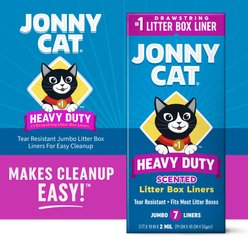 Jonny Cat Heavy Duty Tear-Resistant Scented Jumbo Cat Litter Box Liners, 7 Count slide 2 of 8