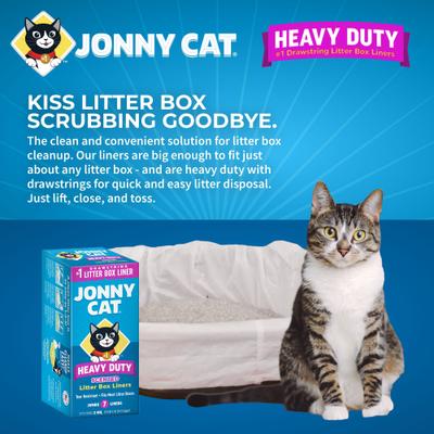 Show full view: Jonny Cat Heavy Duty Tear-Resistant Scented Jumbo Cat Litter Box Liners, 7 Count slide 4 of 9