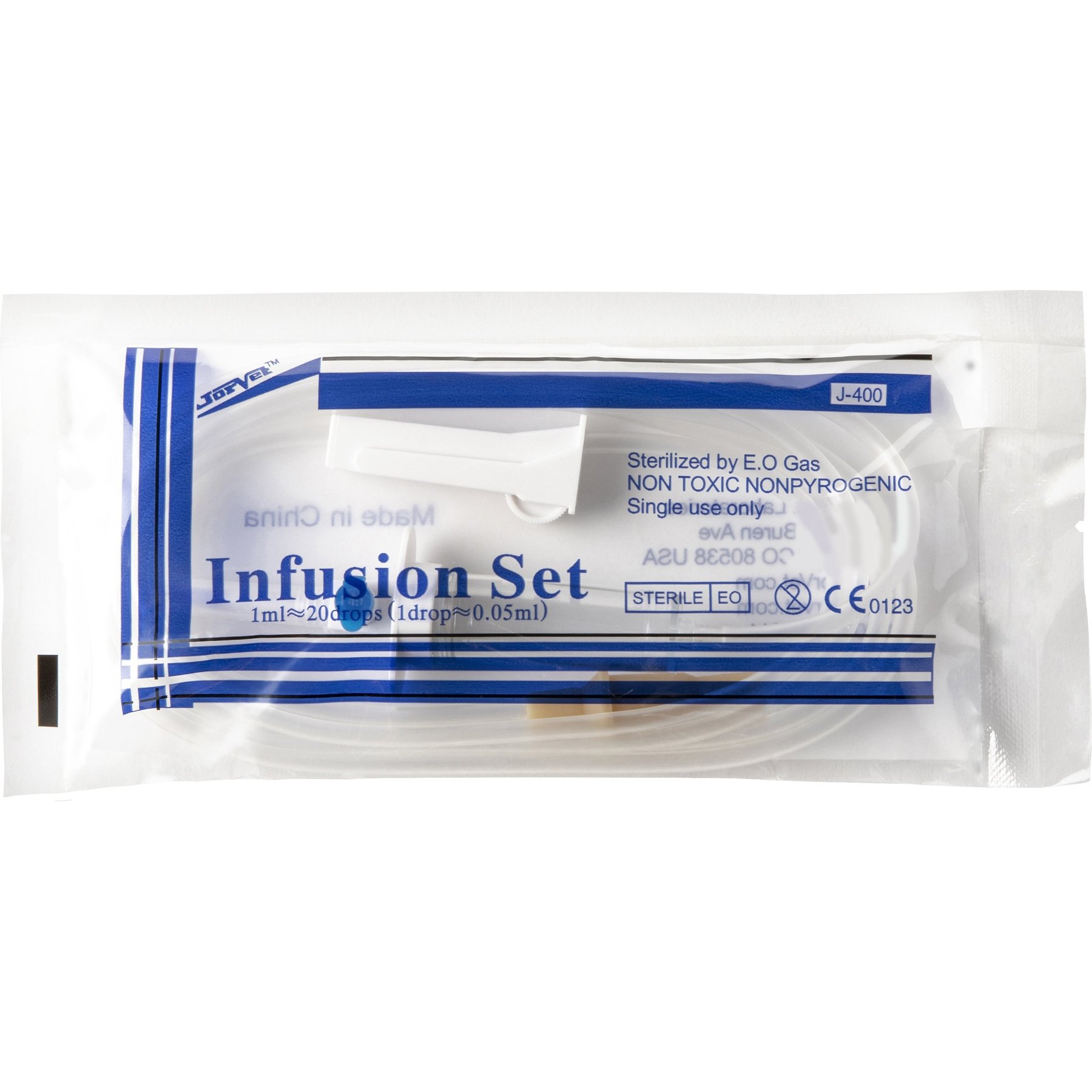 Jorvet Infusion Set 72-in, 20 Drops per mL, 4 count