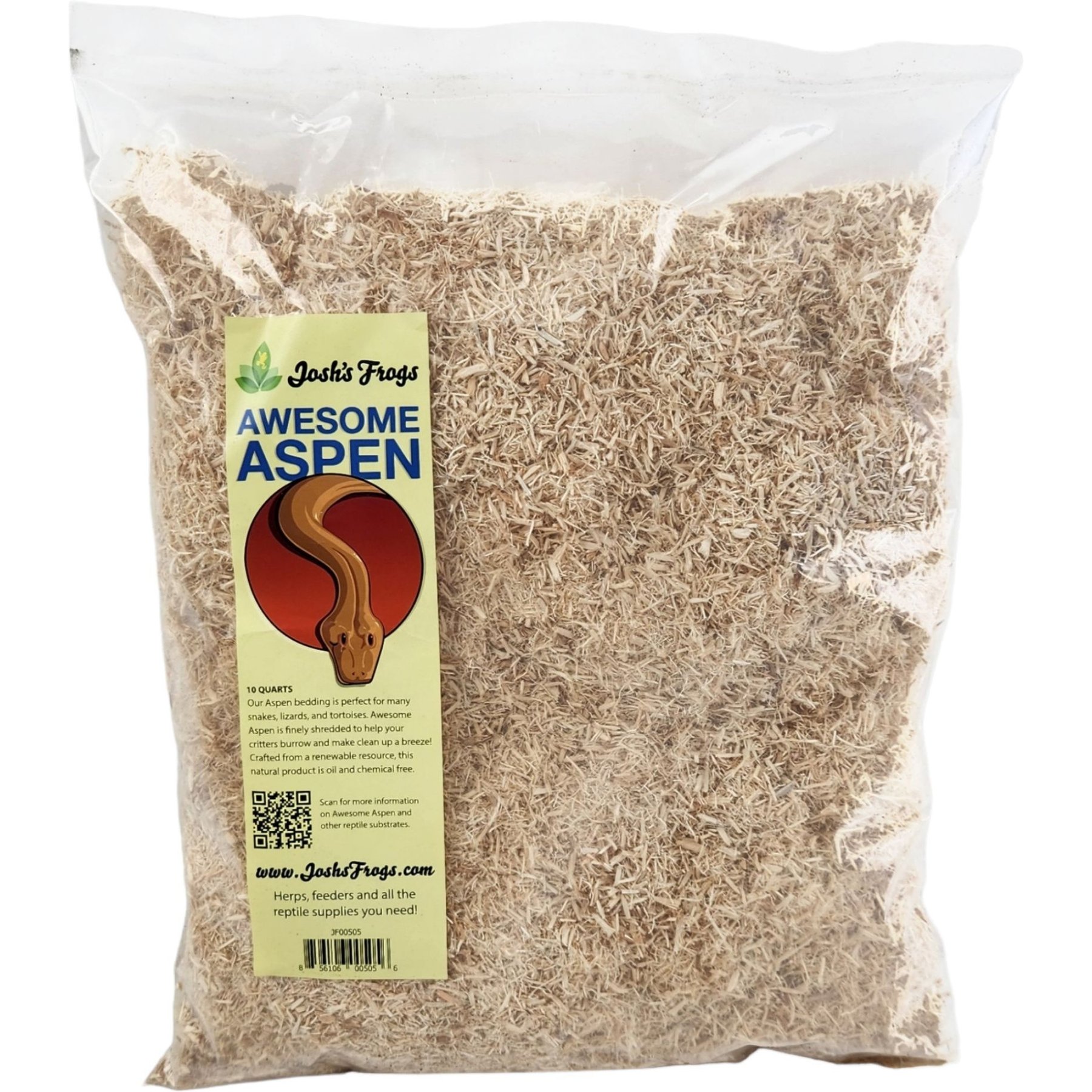 Josh's Frogs Awesome Aspen Reptile Substrate, 10-qt bag