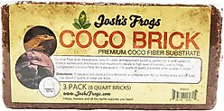 Josh's Frogs Coco Cradle Brick Reptile Substrate, 1.43-lbs, 3 count