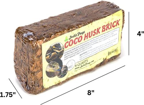Show full view: Josh's Frogs Coco Husk Brick Reptile Substrate, 6-qt, 1 count slide 4 of 9