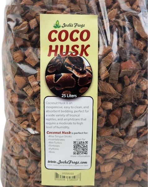 Josh's Frogs Loose Coco Husk Chips Reptile Substrate, 25-L bag