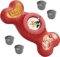 Joybruko 2-in-1 Frozen Treat Dispensing Dog Chew Toy, Red, 4-in slide 1 of 7