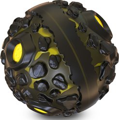 Joybruko Giggle Ball Interactive Tough Chewers Dog Toy, Black & Yellow slide 1 of 7