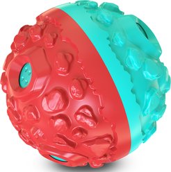 Joybruko Giggle Ball Interactive Tough Chewers Dog Toy, Red & Blue