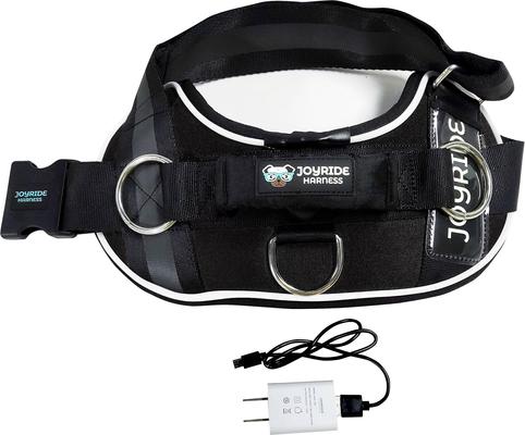 Show full view: Joyride Harness NightSafe LED Light Up No Pull Dog Harness 2.0, Black Onyx, Large: 28 to 33-in chest slide 5 of 13