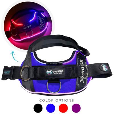 Show full view: Joyride Harness NightSafe LED Light Up No Pull Dog Harness 2.0, Blue Serenity, X-Small: 12 to 17-in chest slide 1 of 12