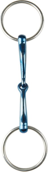 Show full view: JP Korsteel Blue Steel Jointed Loose Ring Horse Snaffle Bit, 5.5-in slide 1 of 1