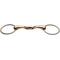 Show in main carousel: JP Korsteel Stainless Steel Copper Mouth Oval Link Loose Ring Horse Snaffle Bit, 5.5-in slide 1 of 1