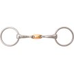 Show in main carousel: JP Korsteel Stainless Steel Copper Oval Link Loose Ring Horse Snaffle Bit, 5-in slide 1 of 1