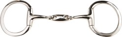 JP Korsteel Stainless Steel Oval Link Eggbutt Horse Snaffle Bit, 5-in
