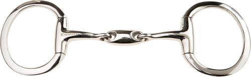 Show full view: JP Korsteel Stainless Steel Oval Link Eggbutt Horse Snaffle Bit, 5-in slide 1 of 1