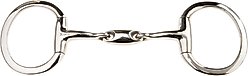 JP Korsteel Stainless Steel Oval Link Eggbutt Snaffle Horse Bit, 4.75-in