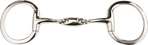 Show full view: JP Korsteel Stainless Steel Oval Link Eggbutt Snaffle Horse Bit, 4.75-in slide 1 of 1
