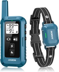 Jugbow IPX8 Waterproof 4200-ft Remote Dog Training Collar, Blue