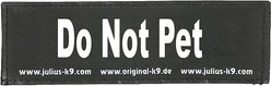 Julius-K9 Do Not Pet Dog Patch, Small