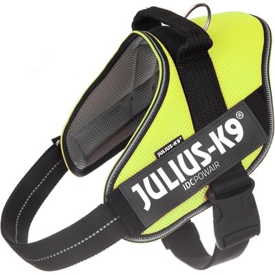 Julius-K9 Julius-K9 IDC Powerair Dog Harness, Neon, Size 2: 28 to 37.5-in chest