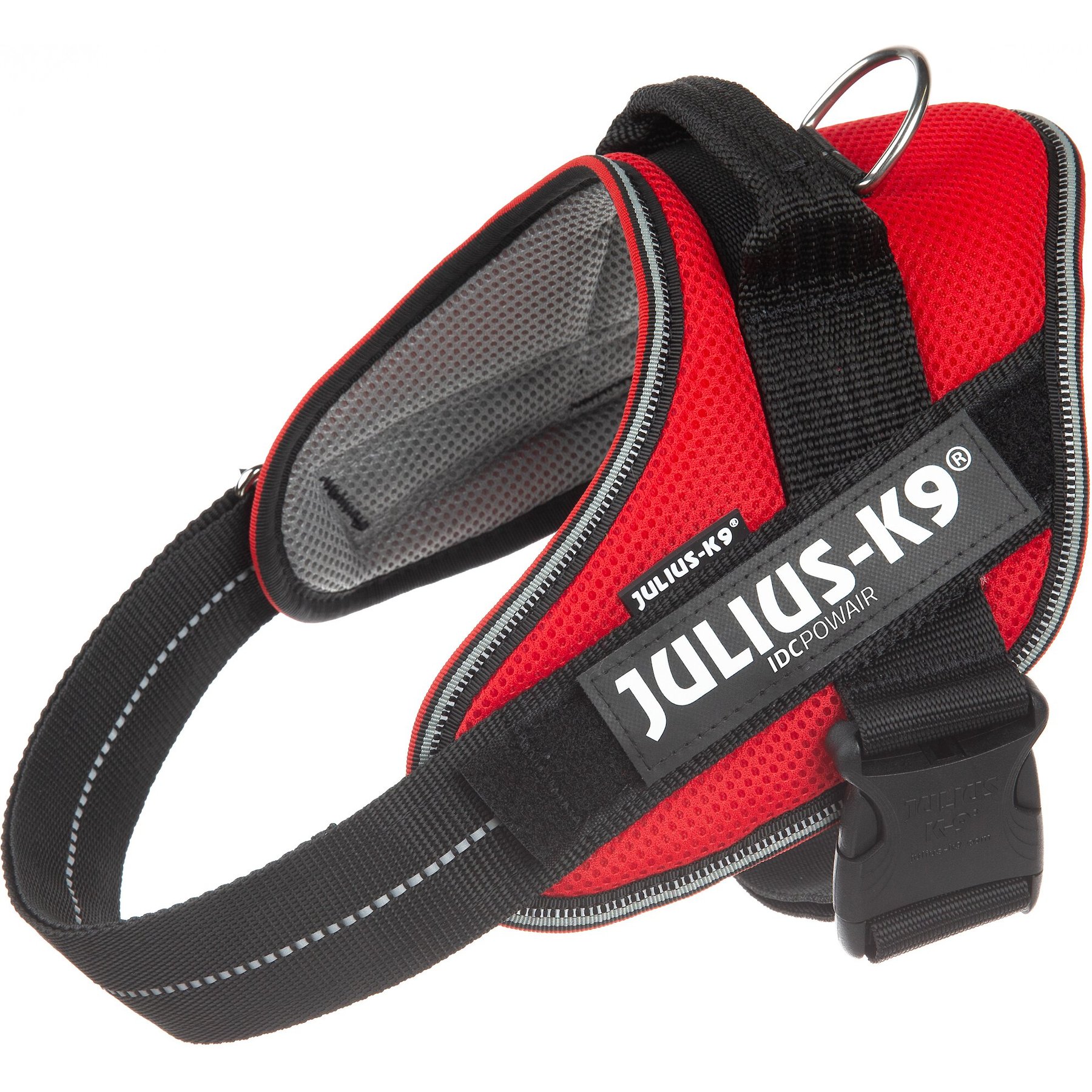 Julius-K9 IDC Powerair Dog Harness, Red, Size 0: 22.8 to 30-in chest