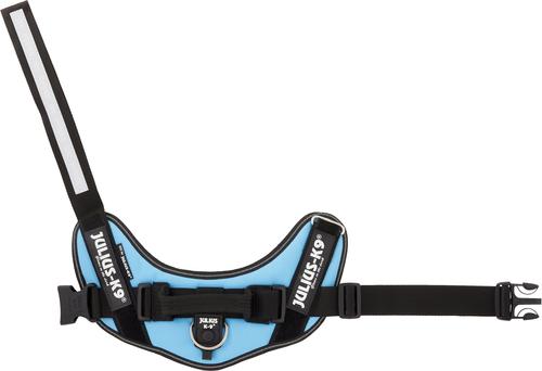 Show full view: Julius-K9 IDC Powerharness Nylon Reflective No Pull Dog Harness, Aquamarine, Size 0: 22.8 to 30-in chest slide 7 of 12