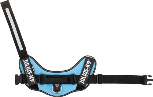 Show full view: Julius-K9 IDC Powerharness Nylon Reflective No Pull Dog Harness, Aquamarine, Size 2: 28 to 37.5-in chest slide 8 of 13