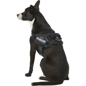 Julius-K9 IDC Powerharness Nylon Reflective No Pull Dog Harness, Black, Size 0: 22.8 to 30-in chest