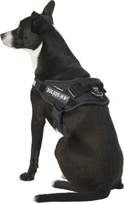 Show full view: Julius-K9 IDC Powerharness Nylon Reflective No Pull Dog Harness, Black, Size 0: 22.8 to 30-in chest slide 4 of 12
