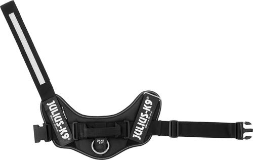 Show full view: Julius-K9 IDC Powerharness Nylon Reflective No Pull Dog Harness, Black, Size 1: 26 to 33.5-in chest slide 7 of 12
