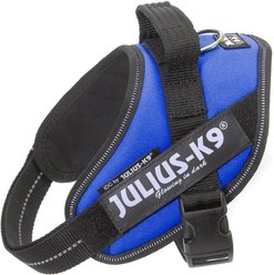 Julius-K9 IDC Powerharness Nylon Reflective No Pull Dog Harness, Blue, Mini: 19.3 to 26.4-in chest