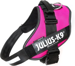 Julius-K9 IDC Powerharness Nylon Reflective No Pull Dog Harness, Dark Pink, Size 3: 32.5 to 46.5-in chest