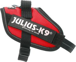 Julius-K9 IDC Powerharness Nylon Reflective No Pull Dog Harness, Red, Mini-Mini: 15.7 to 20.9-in chest