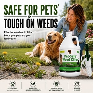 Just For Pets Glyphosate-Free Weed Killer Spray, 128-fl oz bottle, 1 count