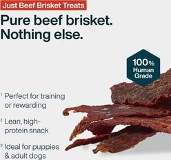 JustFoodForDogs Beef Liver Bark Dog Treats, 5-oz bag slide 2 of 7