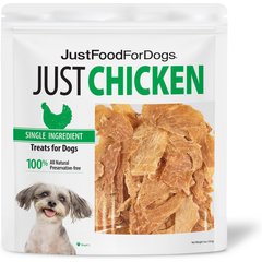 JustFoodForDogs Chicken Breast Dehydrated Dog Treats, 5-oz bag