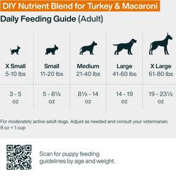 JustFoodForDogs DoItYourself Turkey & Whole Wheat Macaroni Recipe Fresh Dog Food Recipe & Nutrient Blend, 4-oz bag slide 2 of 9