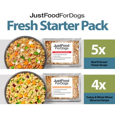 Show full view: JustFoodForDogs Fresh Starter Pack + Pantry Fresh Variety Pack Fresh Dog Food slide 2 of 10