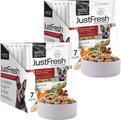 JustFoodForDogs JustFresh Human Grade Home-Cooked Beef Recipe Fresh Dog Food, 12-oz pouch, pack of 14