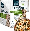 JustFoodForDogs JustFresh Human Grade Home-Cooked Chicken Recipe Fresh Dog Food, 12-oz pouch, case of 7
