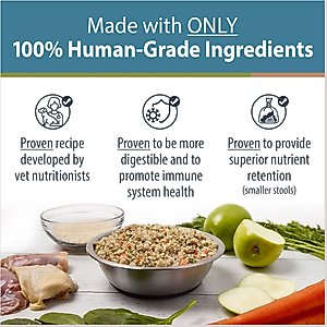JustFoodForDogs Pantry Fresh Chicken & White Rice Fresh Dog Food, 12.5-oz pouch, case of 12