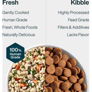 JustFoodForDogs Pantry Fresh Chicken & White Rice Fresh Dog Food, 12.5-oz pouch, case of 12