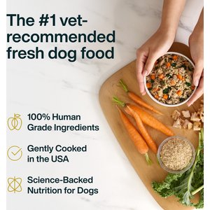 JustFoodForDogs Pantry Fresh Chicken & White Rice Fresh Dog Food, 12.5-oz pouch, case of 12