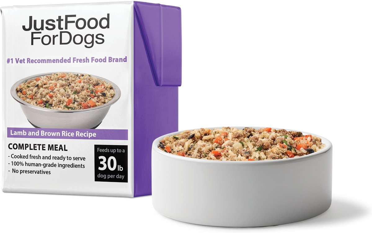 JustFoodForDogs Pantry Fresh Lamb & Brown Rice Fresh Dog Food