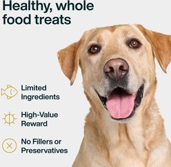 JustFoodForDogs Salmon Bark Dehydrated Dog Treats, 5-oz bag slide 2 of 7