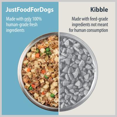 Show full view: JustFoodForDogs Sampler Variety Box Frozen Fresh Food + Pumpkin Dehydrated Dog Treats slide 5 of 8