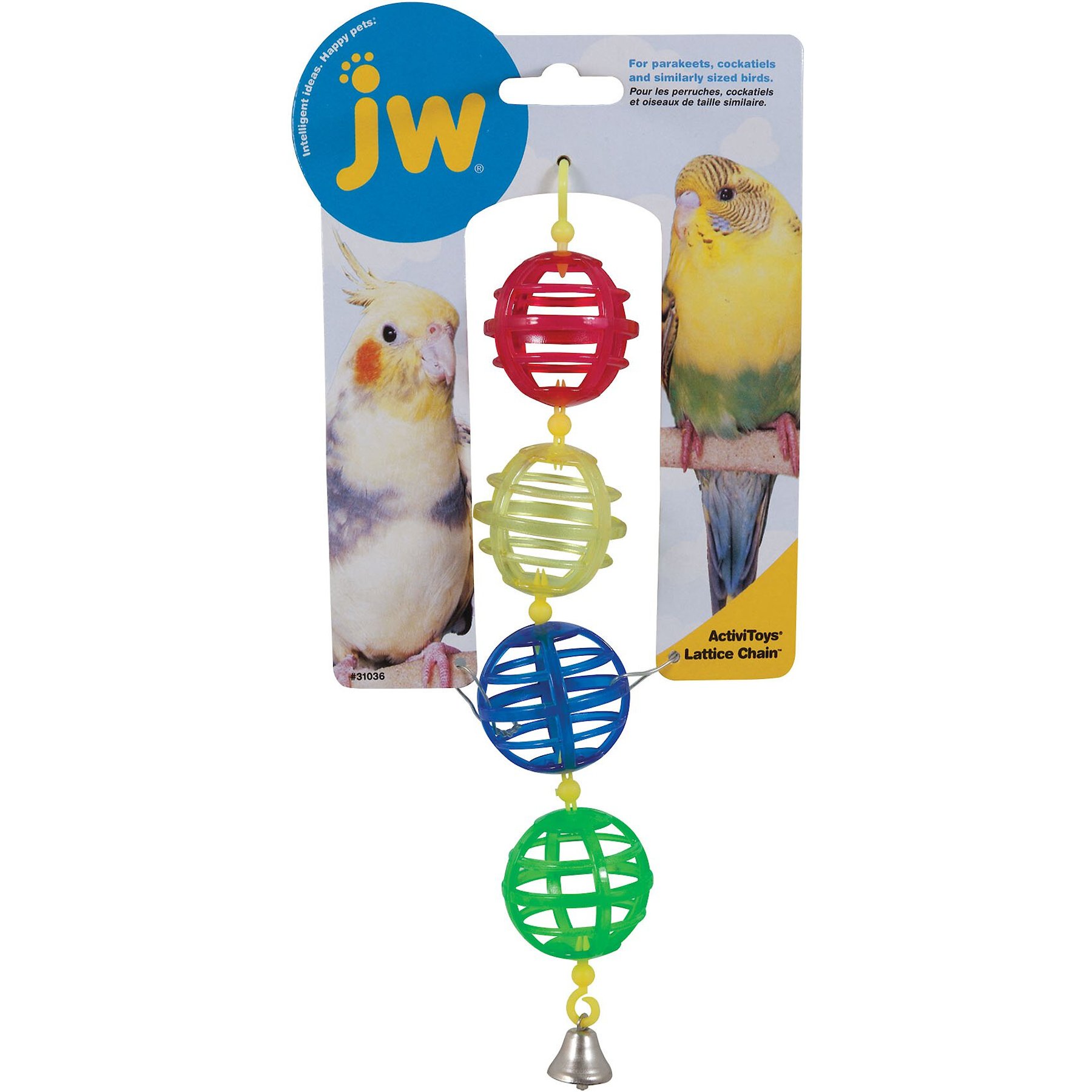 JW Pet Activitoy Birdie Lattice Chain Toy, Small/Medium