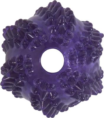 Show full view: JW Pet Bristly Cactus Ball Dog Toy, Purple slide 5 of 7