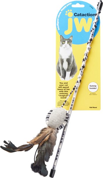 JW Pet Cataction Ball with Wand Cat Toy