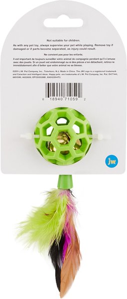JW Pet Cataction Featherlite Catnip Boa Bouncing Cat Toy